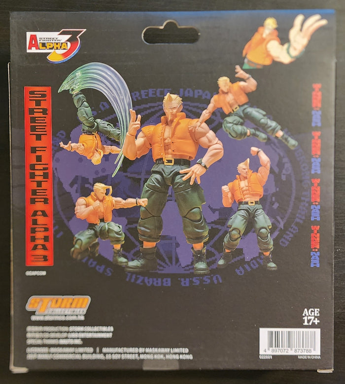 Charlie Nash Street Fighter Alpha 3 Storm Arena Action Figure