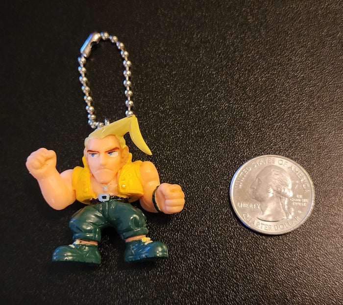 Charlie Nash Vintage Street Fighter Alpha Keychain Figure