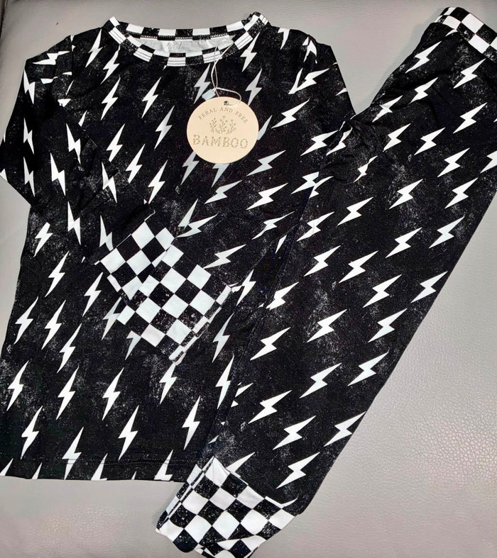 Check Your Bolts Long Sleeve Pants PJ Set
