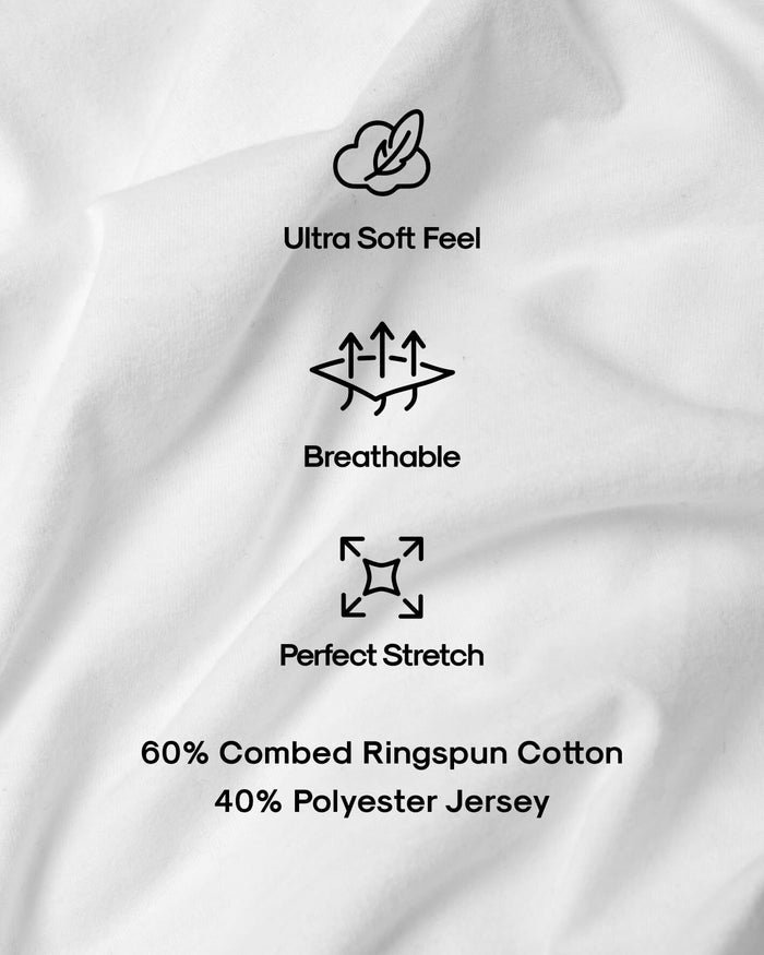 Core Long Sleeve Crew Neck T-Shirt 3-Pack on soft fabric background.