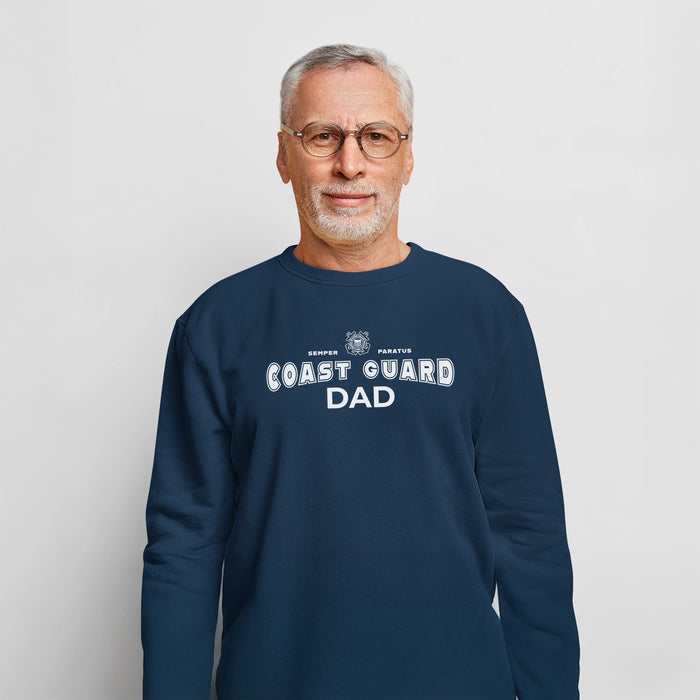 Coast Guard Dad Crewneck (Navy)