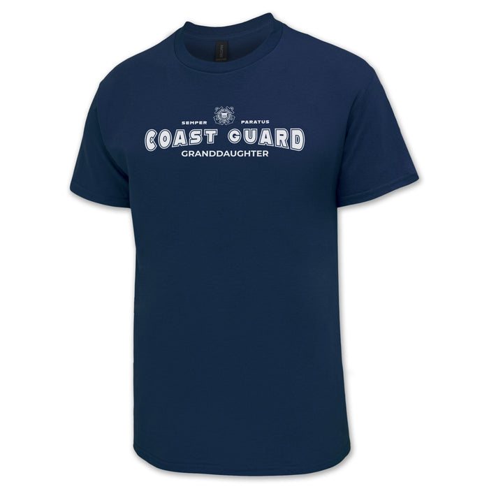 Coast Guard Granddaughter T-Shirt (Navy)