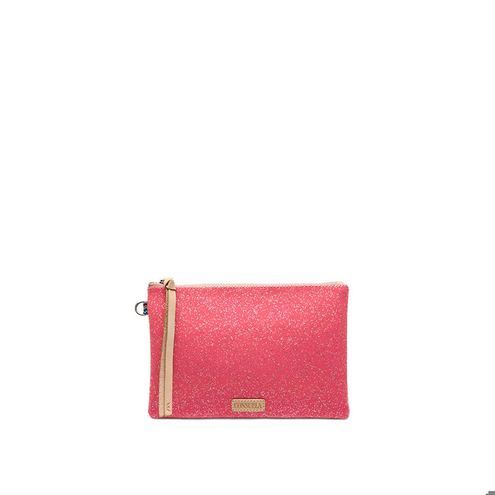 pink glitter pouch