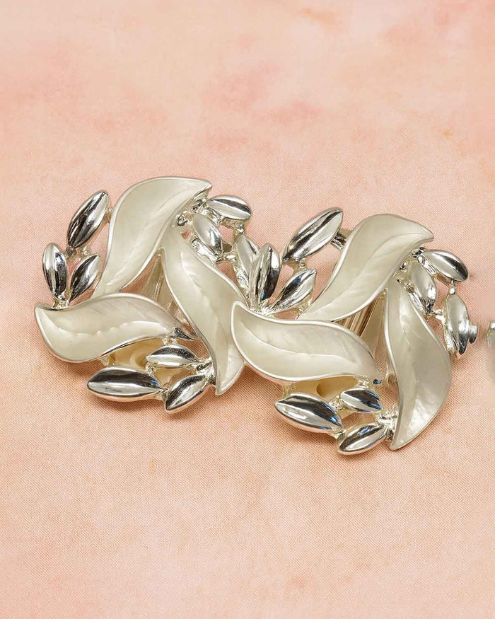 Cora Silver Effect Clip-On Ladies Earrings - The Classic Boutique