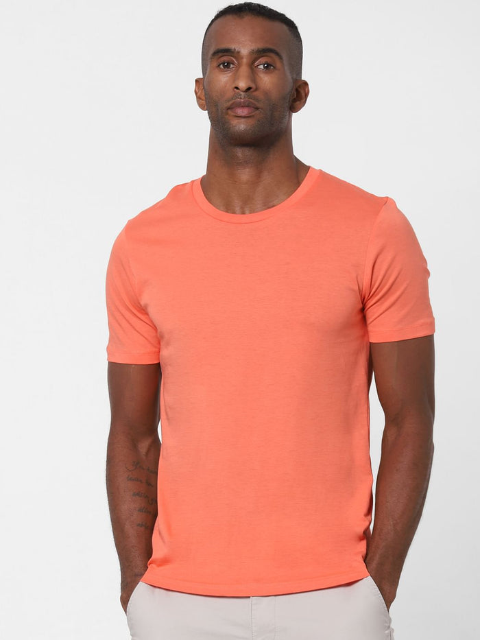 Coral Crew Neck T-Shirt