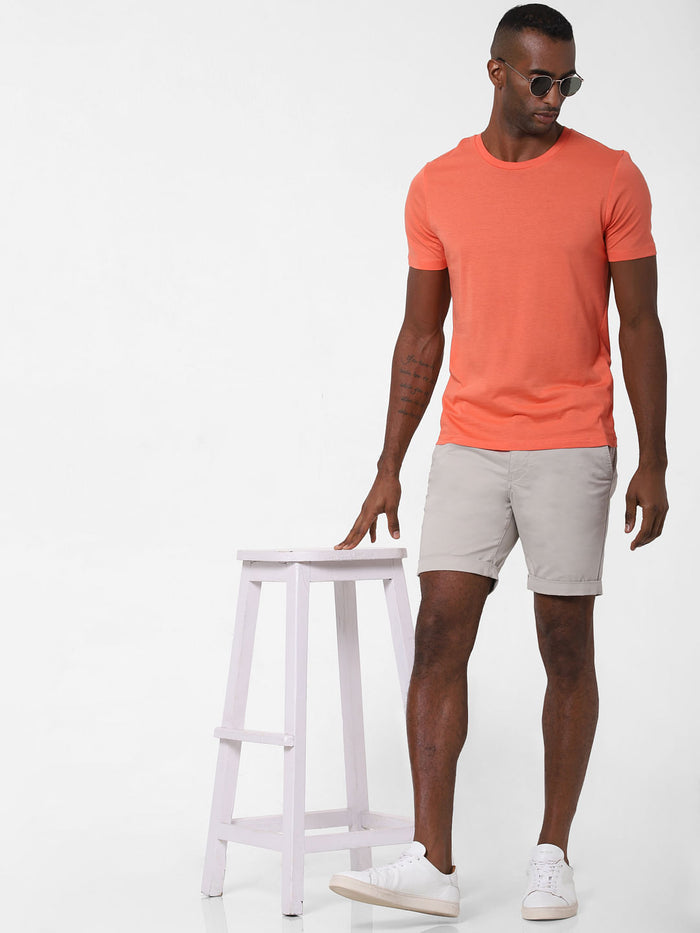 Coral Crew Neck T-Shirt