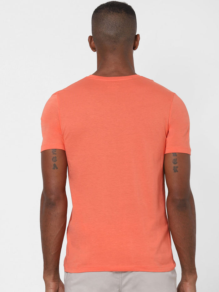 Coral Crew Neck T-Shirt