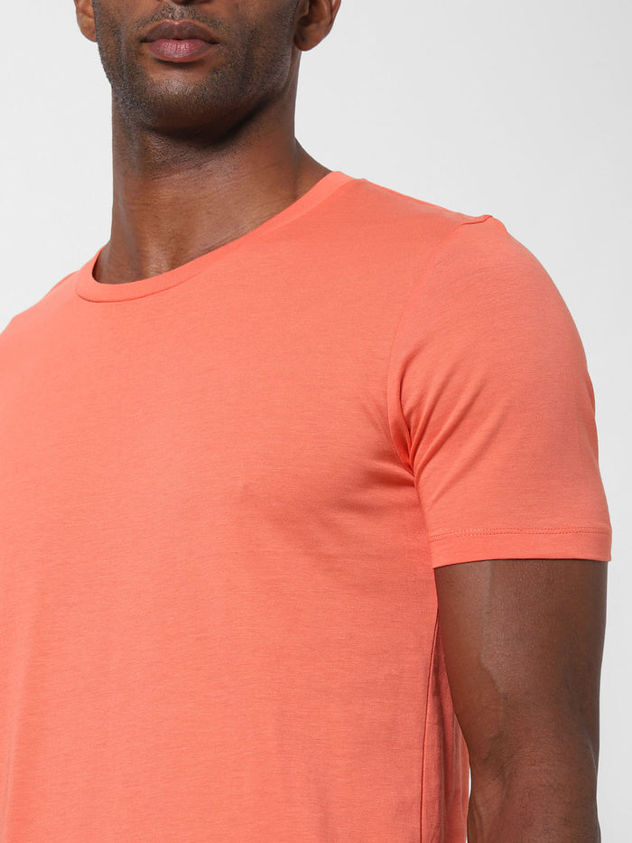 Coral Crew Neck T-Shirt