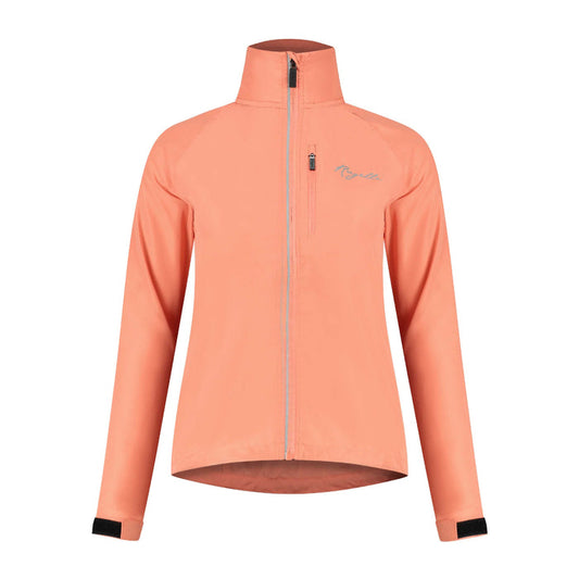 Rogelli Core hardloopjack dames koraal voorkant.