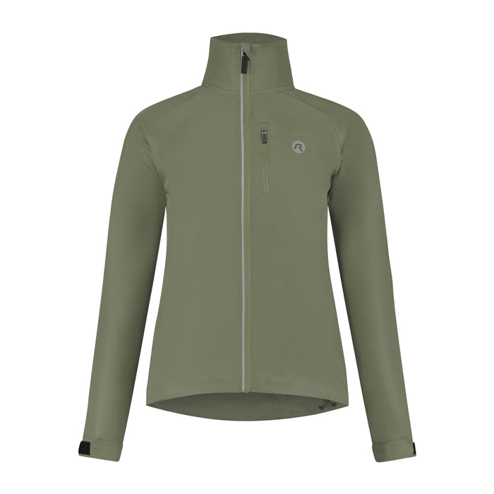 Rogelli Core hardloopjack dames groen voorkant.