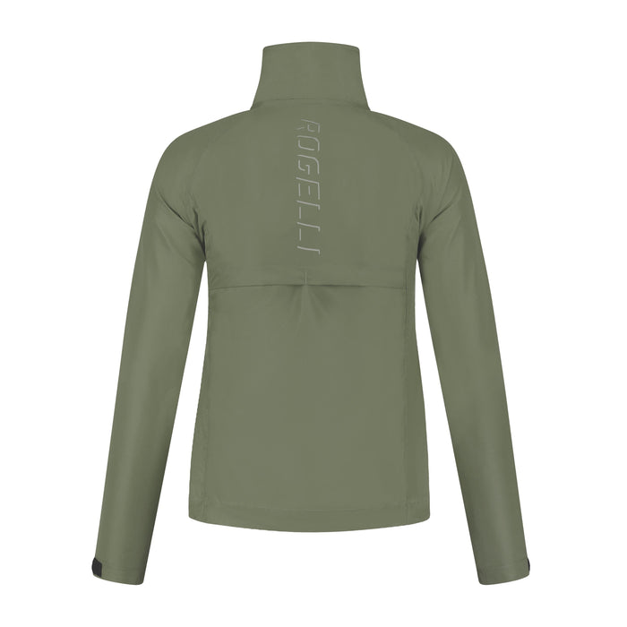 Rogelli Core hardloopjack dames groen achterkant.
