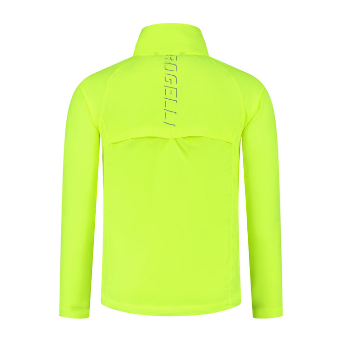 Rogelli Core hardloopjack heren fluor achterkant.