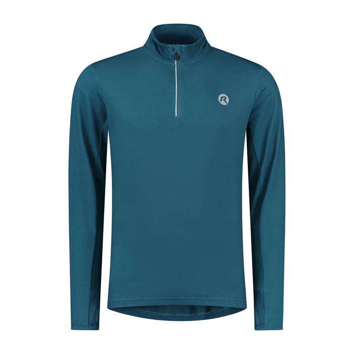 Rogelli Core hardlooptop lange mouw heren blauw voorkant.