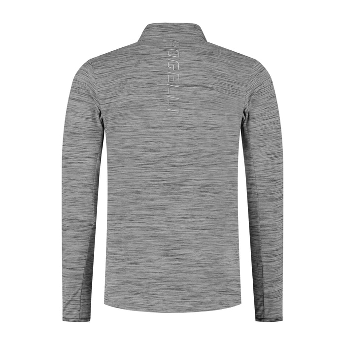 Rogelli Core hardlooptop lange mouw heren grijs achterkant.