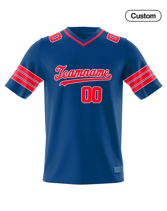 Custom American Football Jersey - Color Accent - Personalized