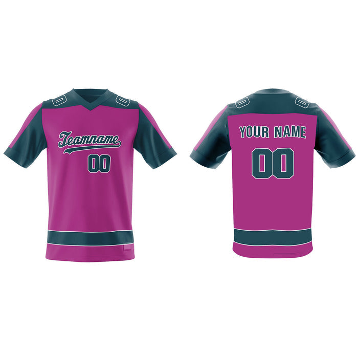 Custom American Football Jersey - Raglan Panel - Personalized