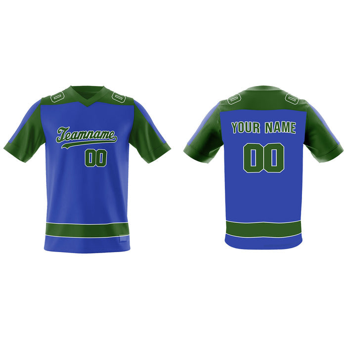 Custom American Football Jersey - Raglan Panel - Personalized