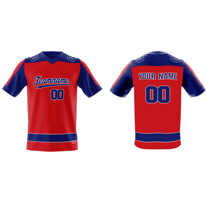 Custom American Football Jersey - Raglan Panel - Personalized