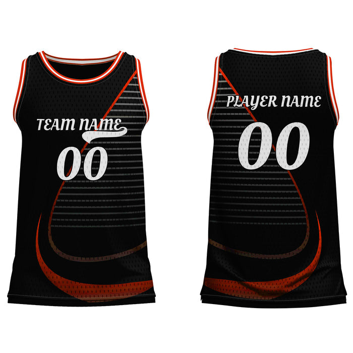 Custom Basketball Tank Top - Abstract Design - Personalized Jersey