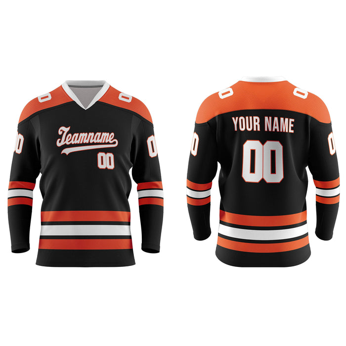 Custom Ice Hockey Jersey - Bi-Color Trim - Personalized Jersey
