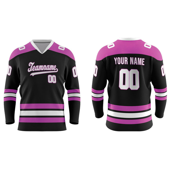 Custom Ice Hockey Jersey - Bi-Color Trim - Personalized Jersey