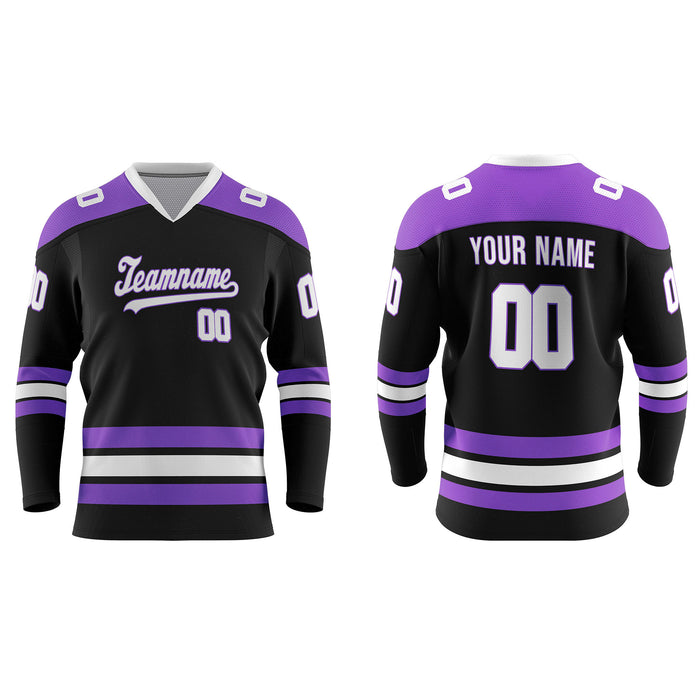 Custom Ice Hockey Jersey - Bi-Color Trim - Personalized Jersey