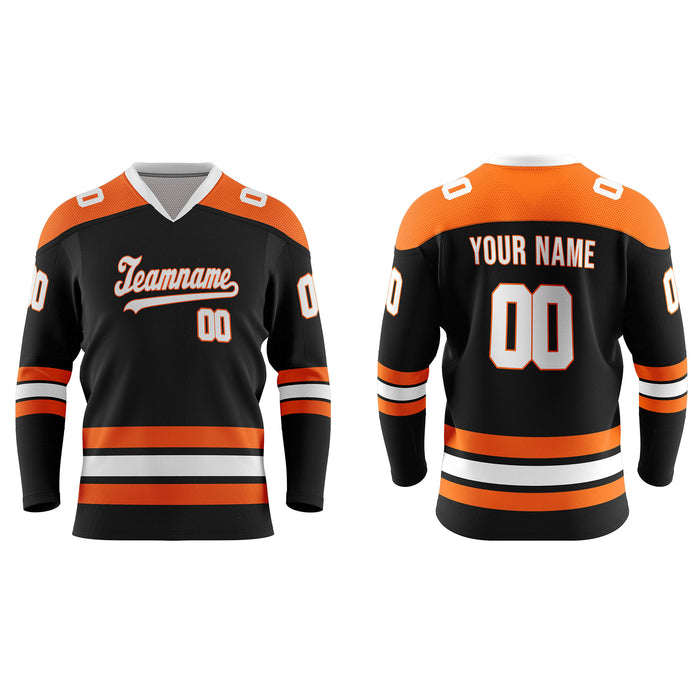 Custom Ice Hockey Jersey - Bi-Color Trim - Personalized Jersey
