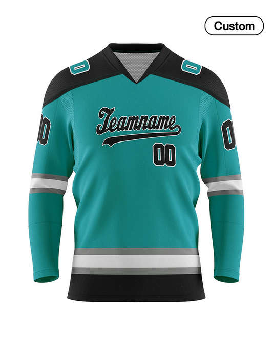 Custom Ice Hockey Jersey - Gray Accent - Personalized Top