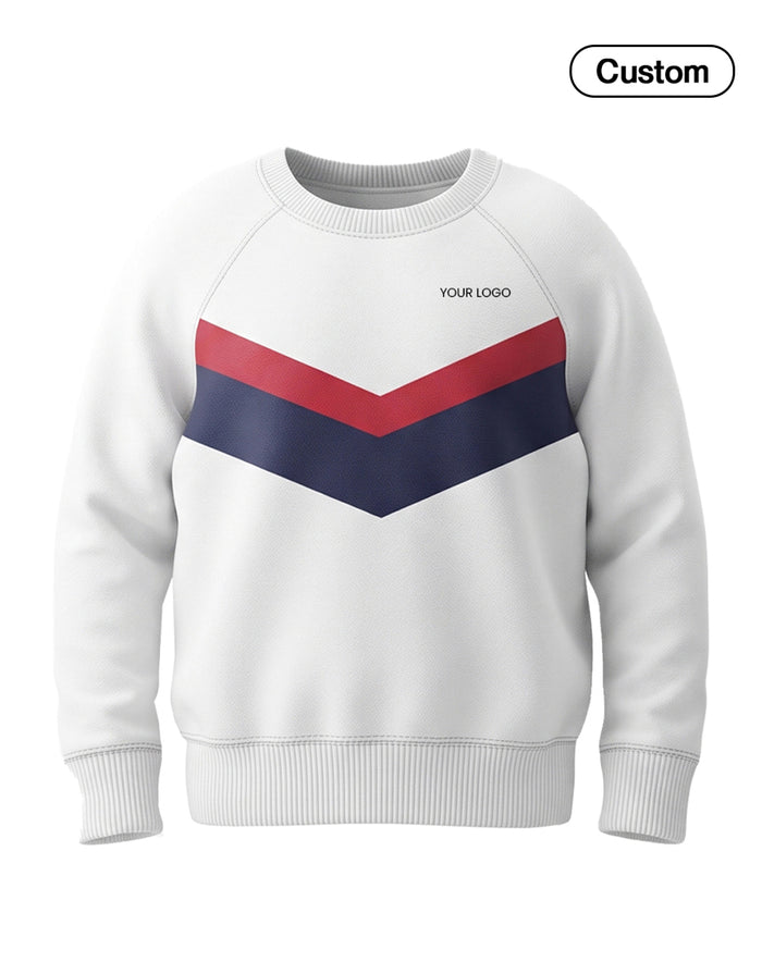 Custom Men Sweatshirt - Chevron Stripe Design - Personalized Sweatshirt