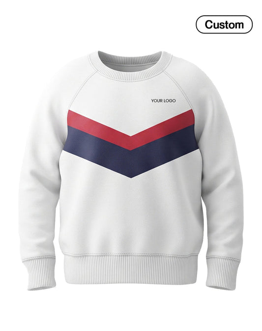 Custom Men Sweatshirt - Chevron Stripe Design - Personalized Sweatshirt