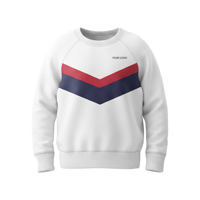 Custom Men Sweatshirt - Chevron Stripe Design - Personalized Sweatshirt