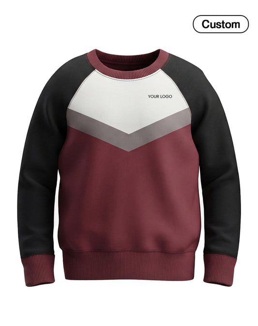 Custom Men Sweatshirt - Chevron Stripe Raglan - Personalized Pullover