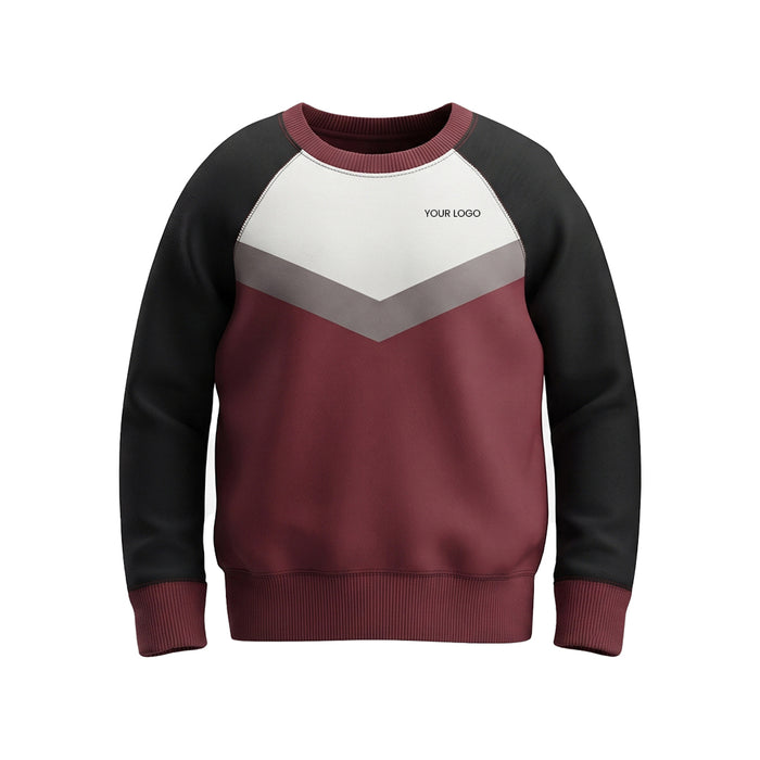 Custom Men Sweatshirt - Chevron Stripe Raglan - Personalized Pullover
