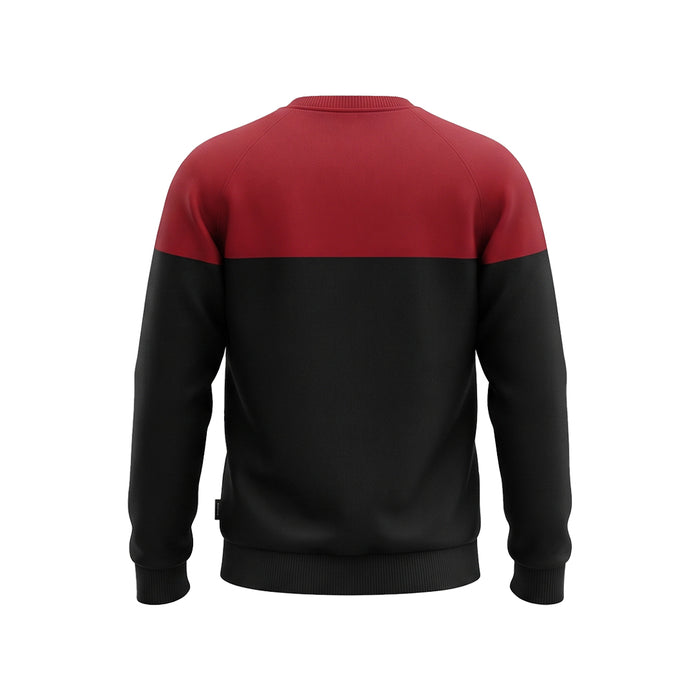 Custom Men Sweatshirt - Split Color Block - Personalized Pullover