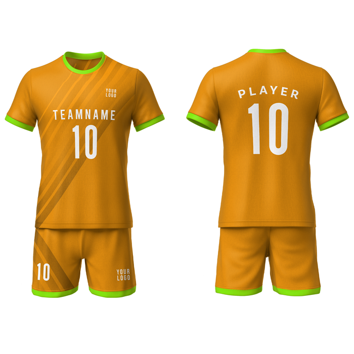 Custom Soccer Uniform - Stripe Design - Personalized Team Kit