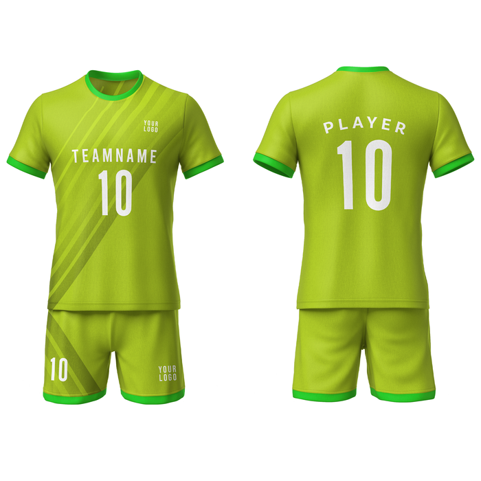 Custom Soccer Uniform - Stripe Design - Personalized Team Kit