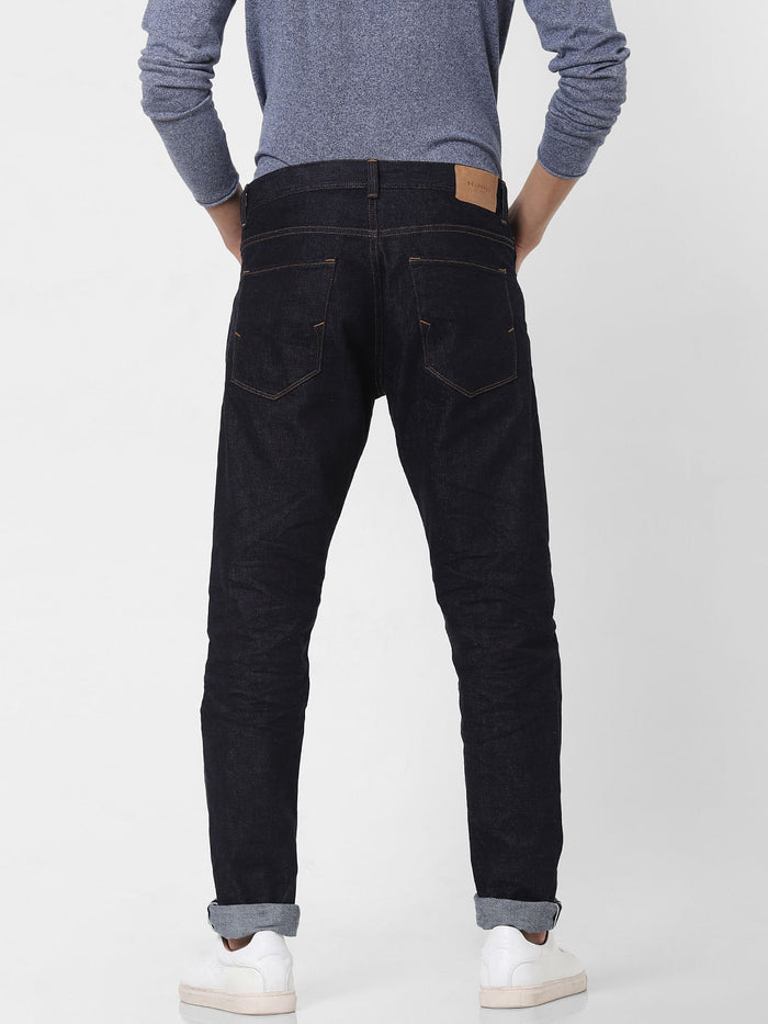 Dark Blue Toby Tapered Fit Jeans