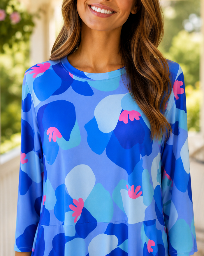 Darla-Blue Floral FINAL SALE