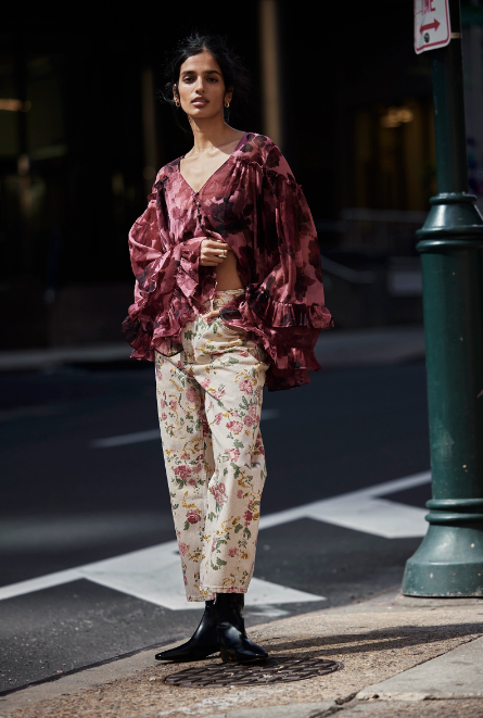Day Dreaming Blouse - Rose Combo