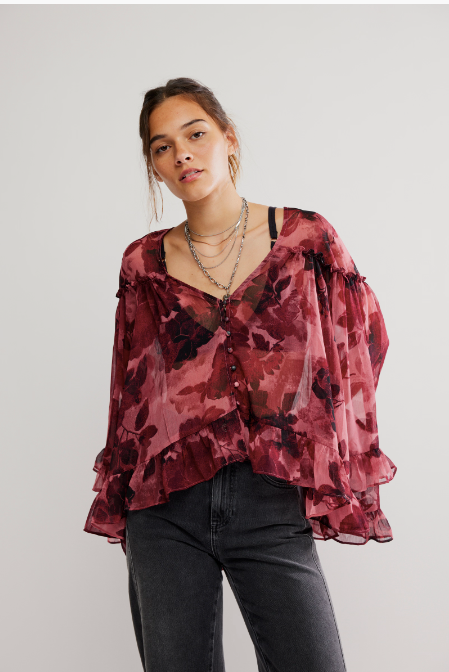 Day Dreaming Blouse - Rose Combo