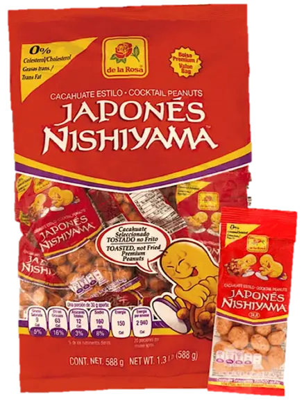 Wholesale De La Rosa Japones Peanuts 1.48oz - Mexmax INC for authentic Mexican snacks.