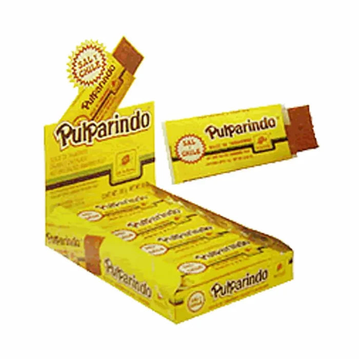 Wholesale De La Rosa Pulparindo Yellow .5oz 20 ct Tangy treats at Mexmax INC.