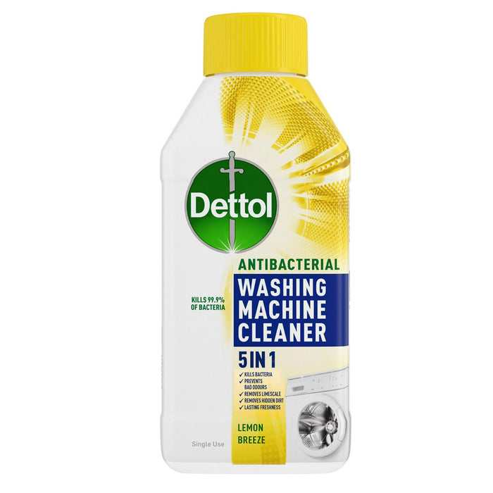 Dettol Washing machine cleaner 5 in 1 (lemon breeze) - 250ml - Shoppers-kart.com
