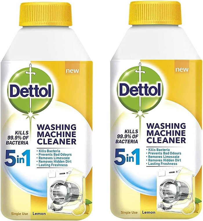 Dettol Washing machine cleaner 5 in 1 (lemon breeze) - 250ml - Shoppers-kart.com