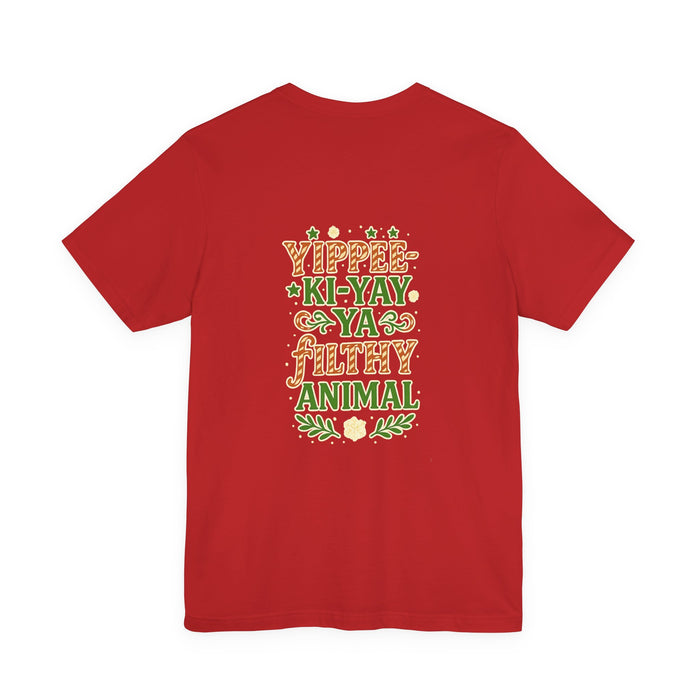 Die Hard x Home Alone Christmas Movie Tee — "Yippee-Ki-Yay Ya Filthy Animal" Holiday T-Shirt