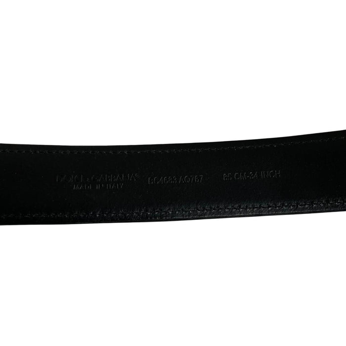 Dolce &amp; Gabbana Multicoloured Leather and Canvas Camoflauge Belt