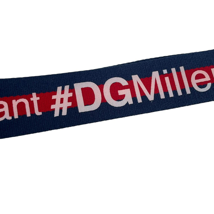 Dolce &amp; Gabbana Red and Navy Blue Millennials Fabric/Leather Belt