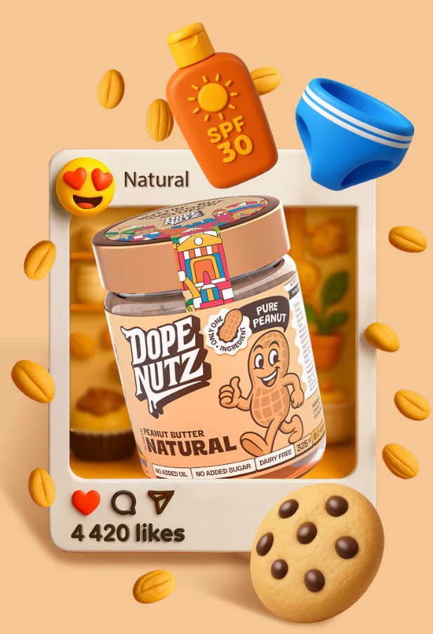 Dope Nutz Peanut Butter Natural - 325g