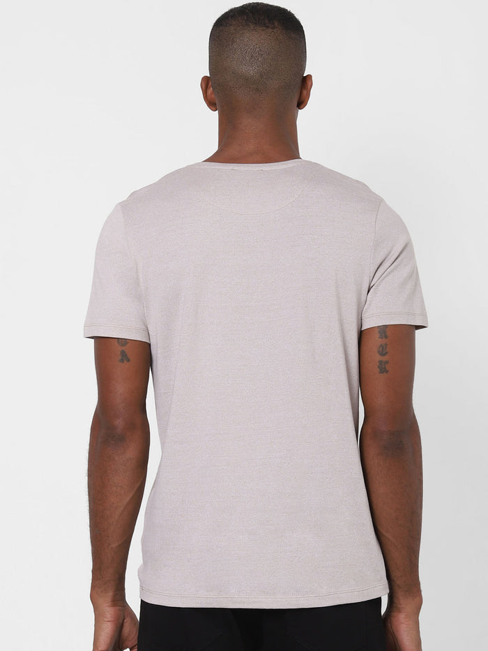 Ecru Crew Neck T-Shirt