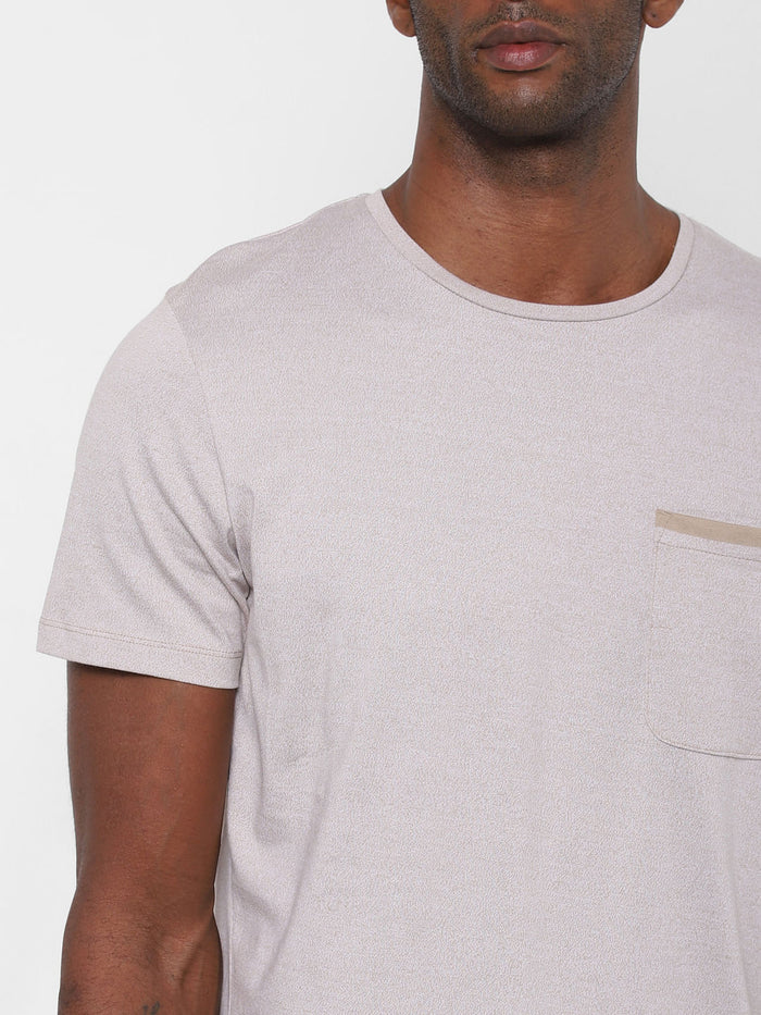 Ecru Crew Neck T-Shirt